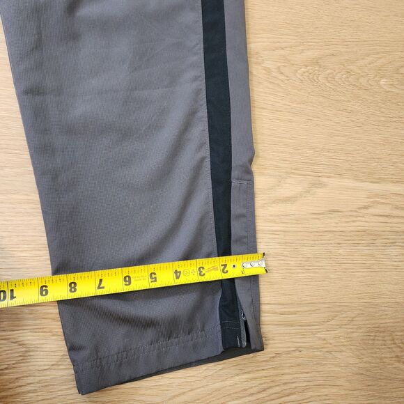 Under Armour Pants Mens XL Sportstyle Woven Track Joggers Mesh Lined Gray Stripe - Picture 9 of 12